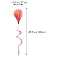thumbnail image 2 of Large Hot Air Balloon Wind Spinners Outdoor Whirligig Rainbow Windsock, 2 of 4