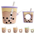 thumbnail image 3 of Funda Protectora De Silicona Compatible Con Airpods 1/2 Perla Forma De Té De La Leche Funda Protectora Inalámbrica Para Auriculares Funda Anticaída Kearding EL016884-02, 3 of 5