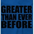 thumbnail image 2 of Greater Than Ever Before Motivational Plus Size Crewneck Graphic Tee Shirt Brisco Brands 2X, 2 of 5