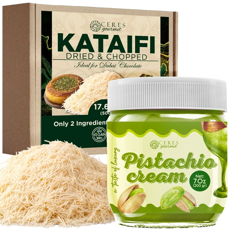 Ceres Gourmet Kataifi and Pistachio Cream Spread Bundle 17.6 Oz