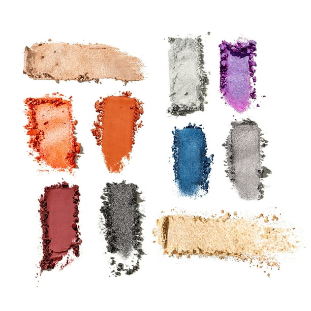 Revlon x Megan Thee Stallion Big Bad Face & Eyeshadow Palette, 10 Blendable Shimmer, Matte, & Metallic Colors, 001, 0.37 oz