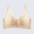 thumbnail image 1 of LOVZFMLL Bras for Women Woman's Solid Color Printing Large Size Ventilate Bra Without Steel Rim Beige XL, 1 of 3