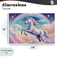 thumbnail image 4 of Stupell Industries Contemporary Colorful Galaxy Unicorn Canvas Art, 24 x 16, by Creative Studio, 4 of 8