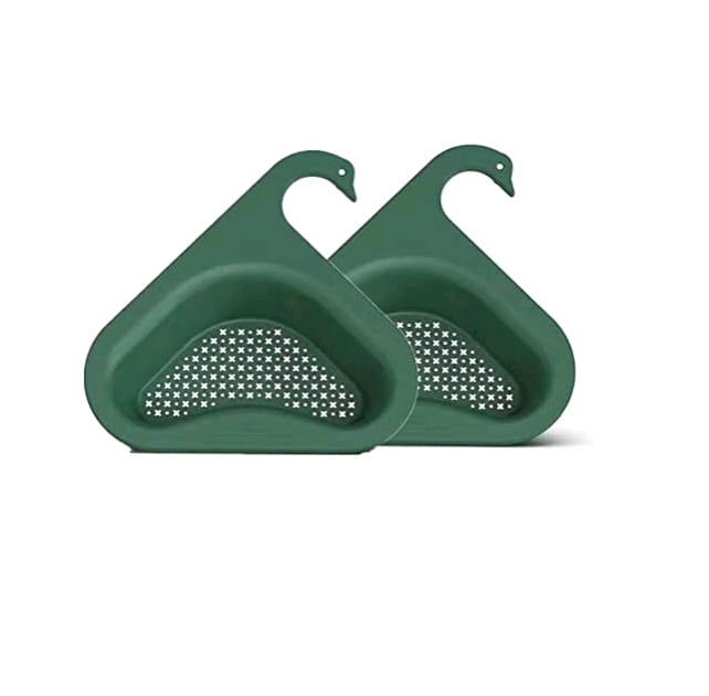 Swan Drain Basket,Drain Basket for Kitchen Sink, Swan Sink Drain Shelf