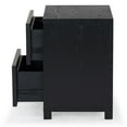 thumbnail image 6 of Safavieh Tobiette 2 Drawer Solid Wood Nightstand in Black, 6 of 13