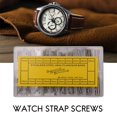 thumbnail image 3 of 1 Boîte Outils de Réparation de Montres Ensemble Kits Vis de Bracelet de Montre Assortiment Tube Goupille de Friction Fermoirs Sangles Bracelets Embouts Rivets 10Mm-28Mm, 3 of 5