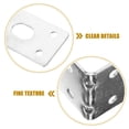 thumbnail image 5 of ORDDIART 5Pcs Reinforced Angle Brackets Metal L-Shape Corner Brace for Stable Fixation Home Use, 5 of 5