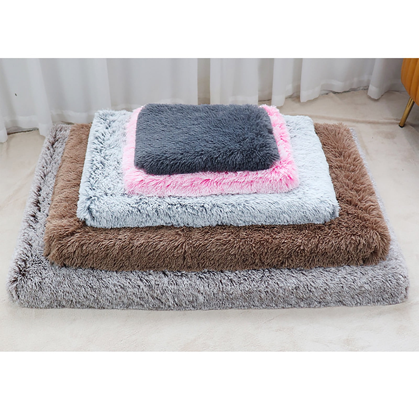 Dog Bed Orthopedic Dog Bed Plush with Carton Foam Cotton Removable Cover Washable Non-slip Bottom Suitable for Large, Medium And Small Dogs and Cats