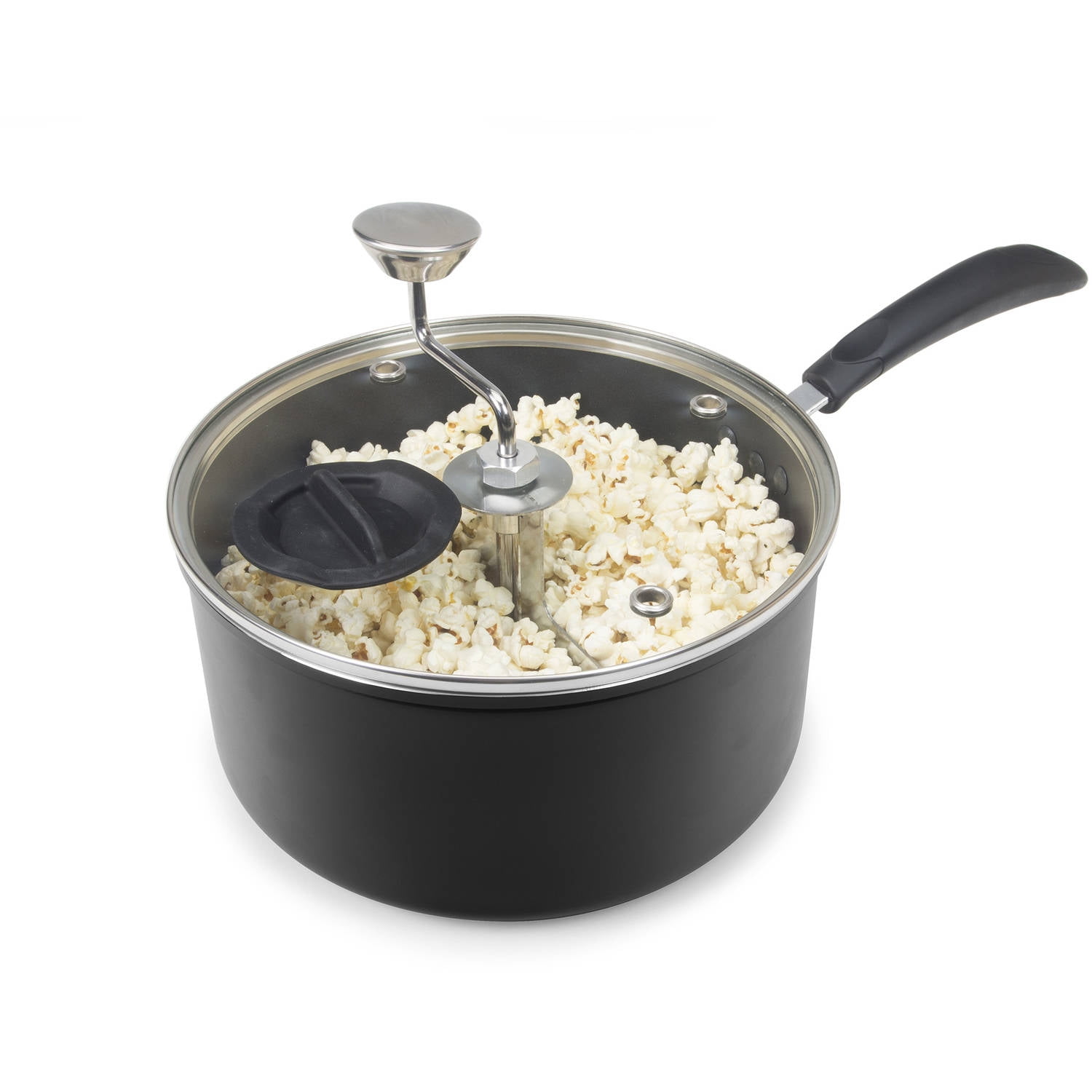Discontinued by Manufacturer Zippy Pop Black Stovetop Popcorn Popper