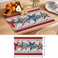 thumbnail image 6 of Red 4th of July Placemats Set of 6 Independence Day Star Vintage Place Mats Indoor Wipeable Table Mats Washable Cloth Dining Table Placemats for Kitchen Holiday Party Home Decor 13x19 Inch, 6 of 9