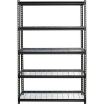 Lorell, Wire Deck Shelving, 1 Each, Black