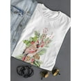 thumbnail image 3 of Cardinal Holly Christmas T-Shirt Women -Jennifer Paxton Parker Designs, Female 5X-Large, 3 of 4