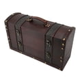thumbnail image 3 of Caja De Vino De Madera, Caja Para Botellas De Vino, Diseño De Almacenamiento Doble, Forma De Equipaje De Moda, Soporte Retro Para 2 Botellas De Vino Para Colección, 3 of 7