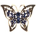 thumbnail image 1 of LINLIN Fashion Crystal Butterfly Brooch, Multi Color Rhinestone Crystal Brooches Pins, Cute Animal Shape Corsages Brooches for Women Decoration, 1 of 4