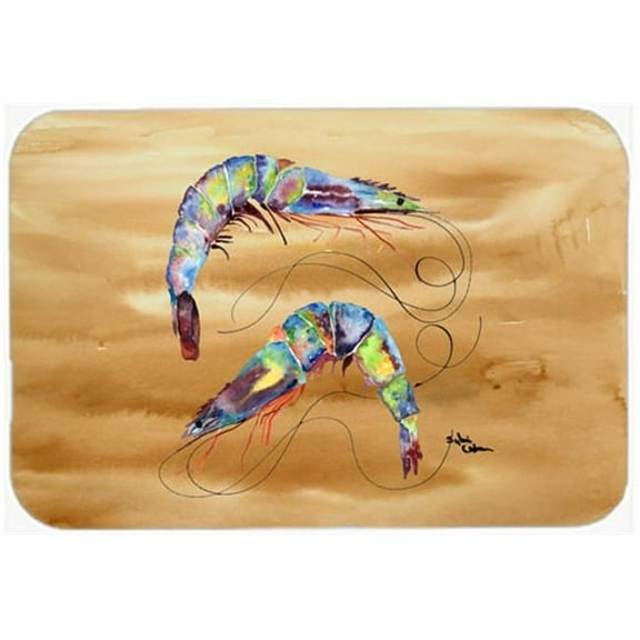 Carolines Treasures  Shrimp Glass Cutting Board - Large