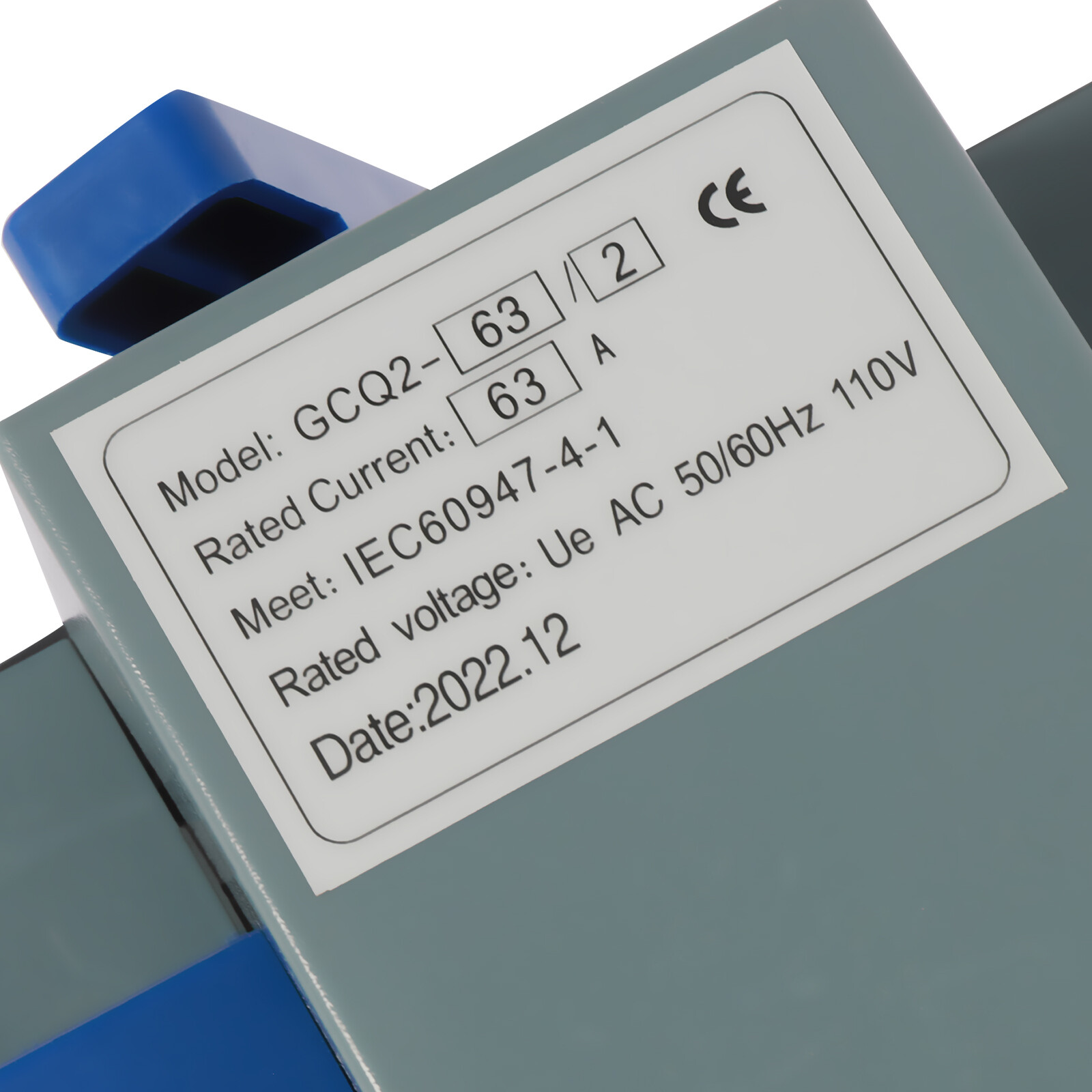 Miumaeov Mini Dual Power Automatic Transfer Switch AC-33iB 2P 63A 110V Toggle Controller Change-Over Switch