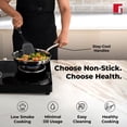 thumbnail image 4 of Hitech Triply Stainless Steel 28 Cm Frypan With Glass Lid | Non Stick Prism Technology, Induction Bottom & Gas Ready - Metal Spatula Friendly, 2-year Warranty, 4 of 4