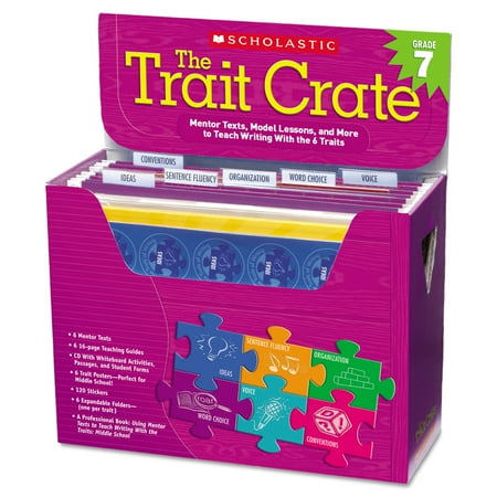 Scholastic Trait Crate, Grade 7, Six Books, Learning Guide, CD, More