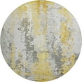 thumbnail image 2 of Addison Rugs Mayfield Premium Machine Washable Transitional Abstract Yellow Round Rug, 8' x 8', 2 of 6