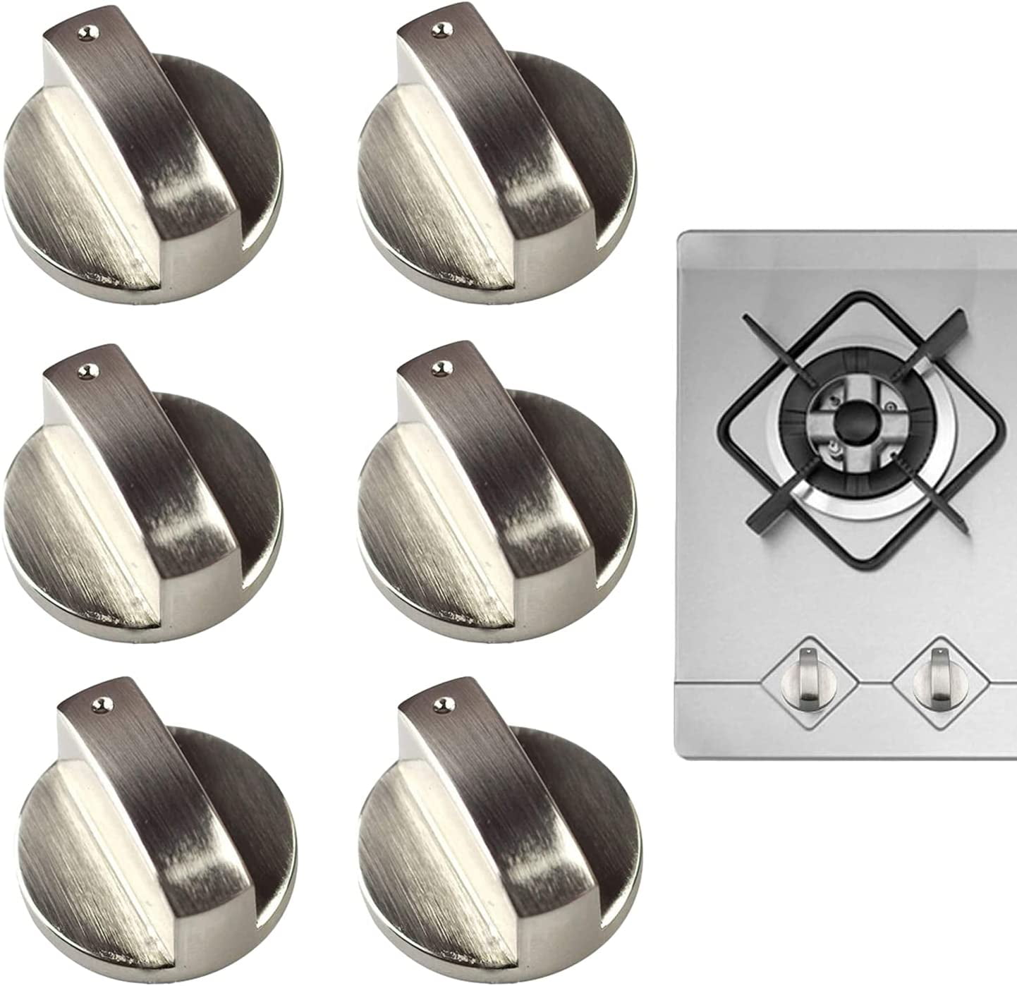 6Pcs 6Mm Gas Stove Knob, Gas Stove Knob, Universal Gas Stove Knob, Gas