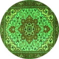 thumbnail image 1 of Ahgly Company Indoor Round Persian Green Traditional Area Rugs, 5' Round, 1 of 1