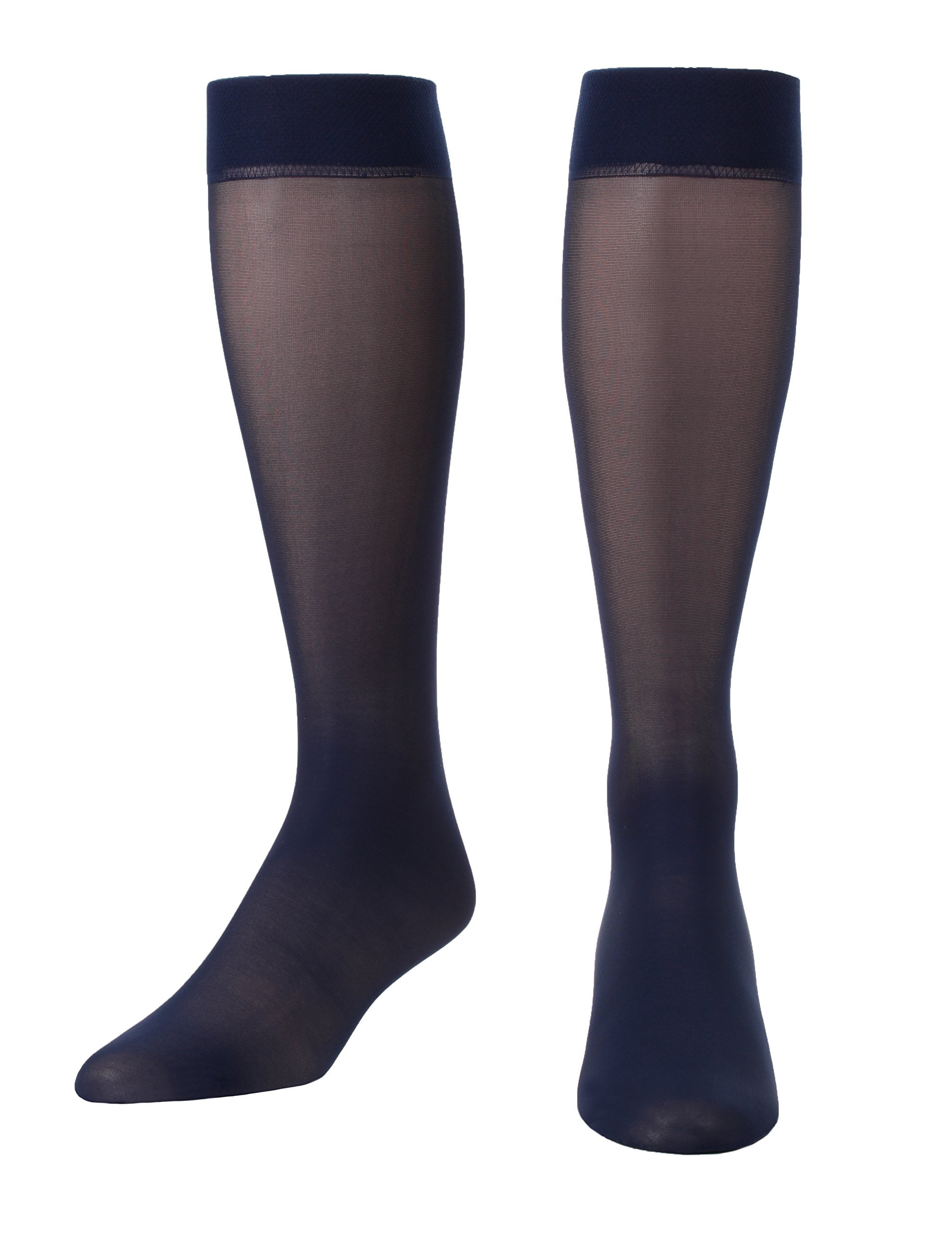 Sheer Compression Knee Highs, Made in the USA Light Support Socks for