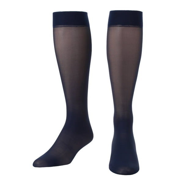 navy knee high sock boots