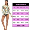 thumbnail image 3 of joogoo Womens UPF 50+ Sun Shirts Christmas Poinsettia Flower Long Sleeve UV Protection Rash Guard Tops S, 3 of 7
