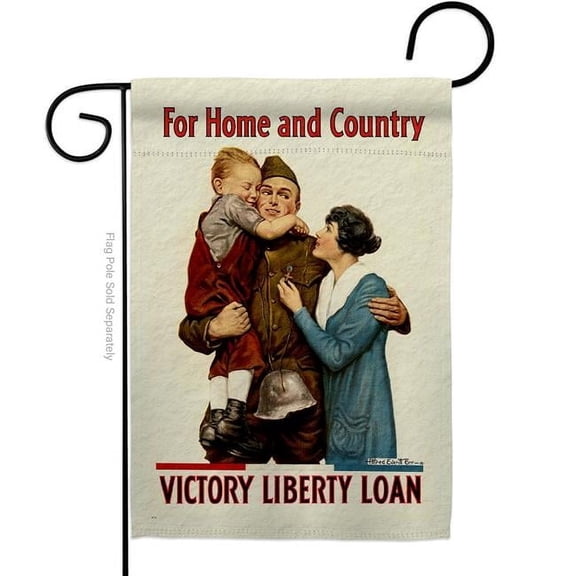 US Brotherhood G183063-BO 13 x 18.5 in. for Home & Country Garden Flag with Armed Forces Service Double-Sided Decorative Vertical Flags House Decoration Banner Yard Gift