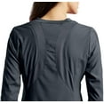 thumbnail image 2 of fit by white cross women's zip front mesh detail solid scrub jacket, 2 of 3