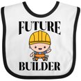 thumbnail image 3 of Inktastic Boys Future Builder Construction Boys Baby Bib, 3 of 4