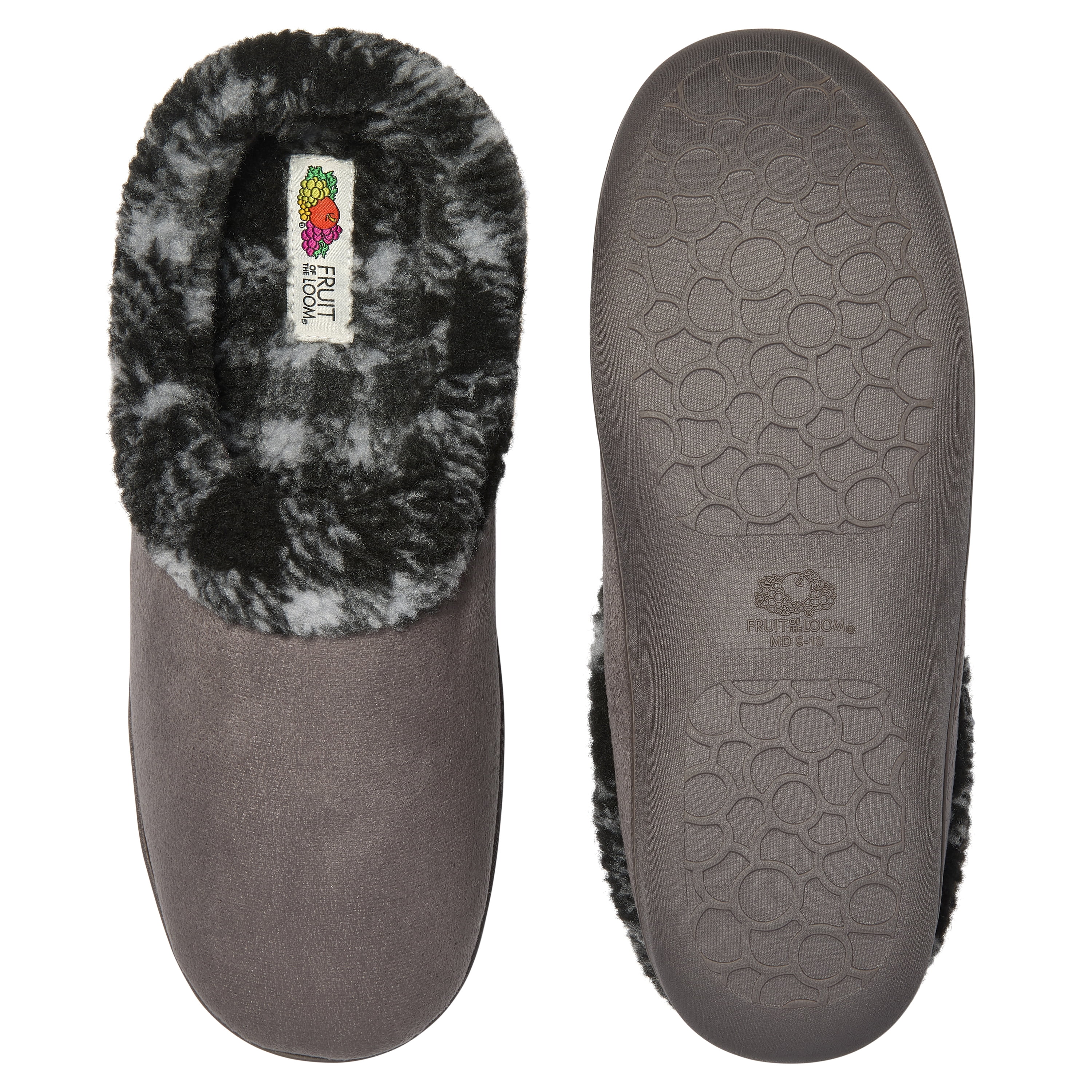 Fruit of the Loom Men's Printed Sherpa Lined Clog