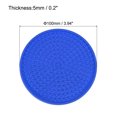 thumbnail image 2 of Copa Esteras 100mm Calor Resistencia Protector Antideslizante Suelo Cubiertas para Botella Taza Vacío Frasco, Azul Paquetes de 8 Unique Bargains portavasos, 2 of 5