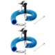 thumbnail image 1 of Kit de pistola de aire comprimido QWORK, 2 juegos con bobina de 5 m, manguera de 1/4 pulgadas, 1 of 8