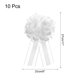 thumbnail image 2 of Uxcell Gran Lazo de Organza para Envolver Regalos de Boda y Navidad Blanco, 2 of 6