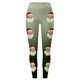 thumbnail image 3 of MKLEKYY Leggings deportivos para mujer, leggings de entrenamiento, pantalones con estampado navideño de bloques de color, leggings elásticos suaves 2490, 3 of 4