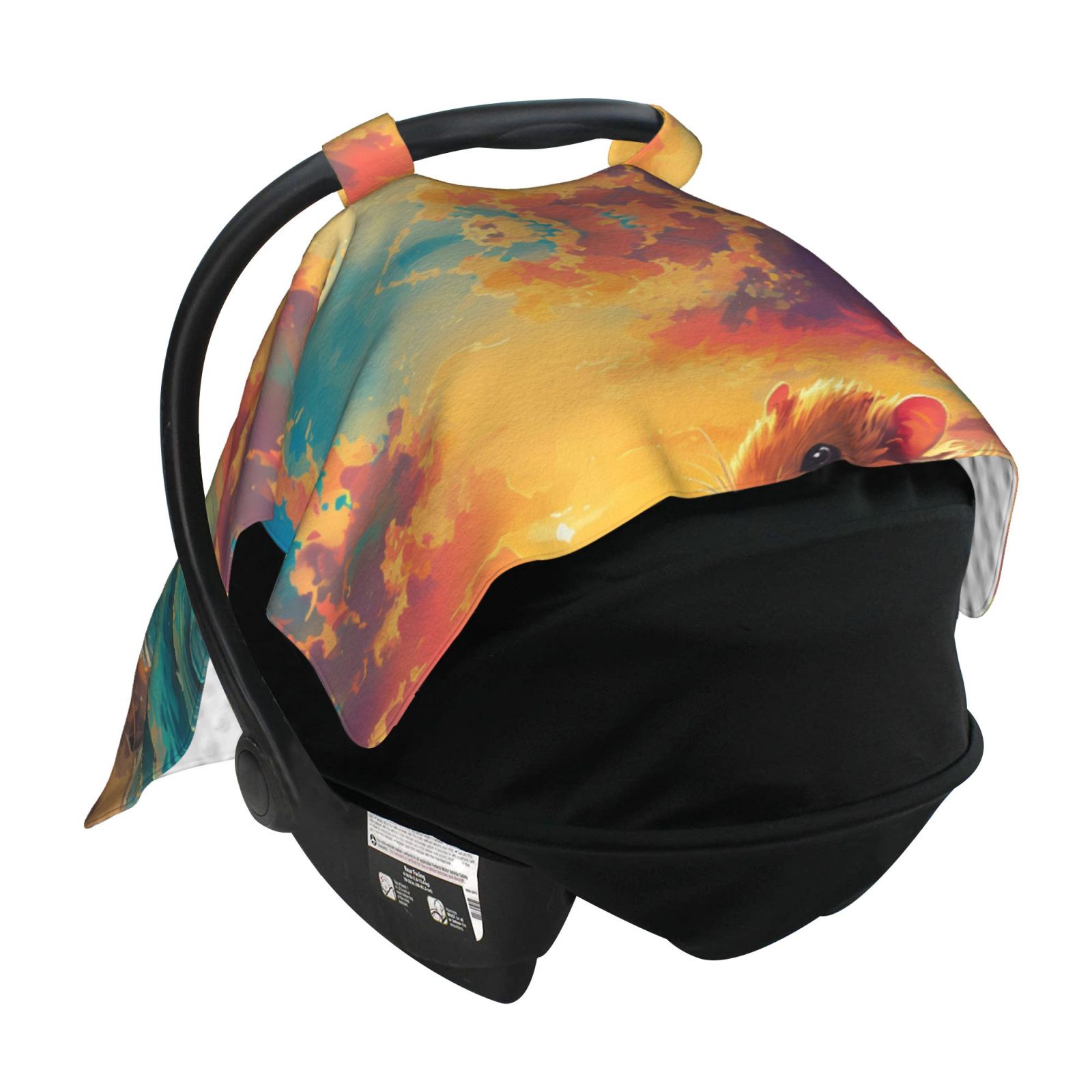Car Seat Cover Baby - Island Beach Guinea Pig Breathable Infant Car Seat Cover for Baby Carseat, Lightweight Comfort Baby Essentials Must Haves Newborn Stuff for Girl Boy