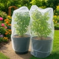 thumbnail image 3 of Fruit Tree Protection Bags 2.5x3.5 FT in 4 Pack | Multiple Size Garden Netting for Fruit & Vegetable Protection | White Plant Net Cover for Blueberry & Tomato | Bird & Insect Mesh Fabric Protector, 3 of 6