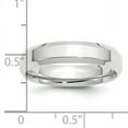 thumbnail image 3 of Platinum Solid Knife Edge 5mm Polished Beveled Edge Size 9 Wedding Band Ring Wedding Band for Women and Men, 3 of 3