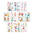 thumbnail image 1 of destyer 10 Sheets Cartoon Tattoos Stickers Printed Girls Ski Decal Adorable Temporary Sticker Body Ornament Dressing Decor Set, 1 of 9