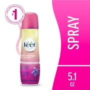 Hair Removal Cream – VEET Legs & Body 3 in 1 Spray On Hair Removal Cream, Sensitive Formula with Aloe Vera and Vitamin E, 5.1 oz Spray Can