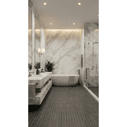 1 X 6 Stack Basalt Stone Mosaic Wall And Floor Tile (10 Sheets)