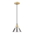 thumbnail image 1 of Orwell 1-Light Mini Pendant in Brushed Champagne Bronze with Chrome, 1 of 3
