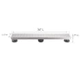 thumbnail image 3 of Stainless Steel 36 in. Linear Shower Drain, Geometric Square Grate, 304 Stainless Steel, Debris Basket Included, 3 of 12