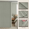 thumbnail image 5 of DONGPAI Extra Large Room Divider Curtain, Indoor/Outdoor Multifunctional Vertical Drapes with Hooks Waterproof Shower Curtain for Living Room Bedroom Bathroom, 100"x 84", Light Gray, 1 Panel, 5 of 9