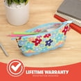 thumbnail image 6 of ZIPIT Flowers Pencil Case for Girls | Silicone Large Capacity Pouch | Pencil Bag for School, 6 of 7