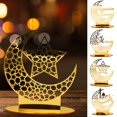 thumbnail image 2 of Ramadan Decoration Eid Mubarak Motif Acrylic Mirror Ornament Golden Color, 2 of 6