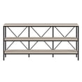 thumbnail image 6 of Evelyn&Zoe Modern Farmhouse 64" Wide Blackened Bronze/Alder White Console Table, 6 of 7