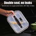 thumbnail image 4 of Xihbxyly Caja de Picnic para Exteriores, Diseño de Doble Capa con Drenaje, Conserva La Frescura de Los Alimentos, Transparente y Portátil, Almacenamiento Multifunción, Ideal para Picnic y Refrigerado, 4 of 7