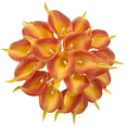 thumbnail image 2 of kurtrusly Artificial Floral Decor Home Office PU artificial Flower Wedding Ceremony Mini Artificial Flower, Orange Red, 2 of 7